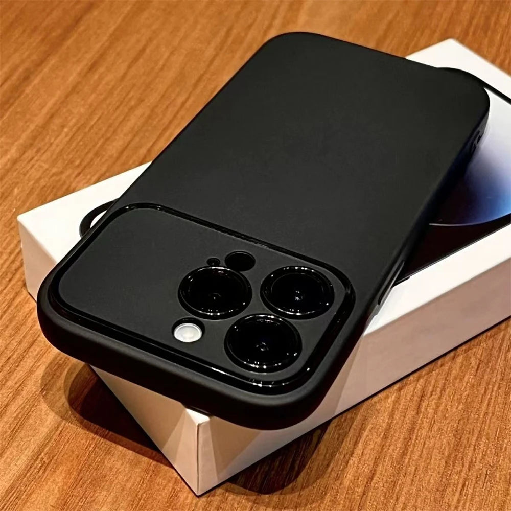 Veltora luxury matte soft silicone phone case for iPhone models, shockproof bumper cover in sleek design with precise cutouts.