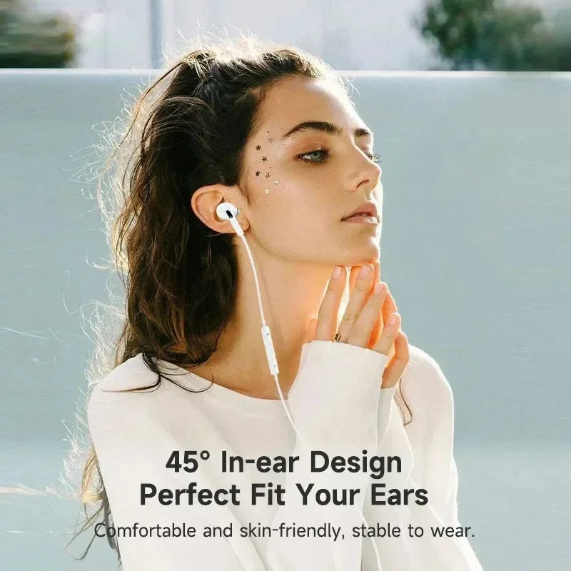 Veltora original wired lightning earphones for iPhone 14 Pro Max, in-ear call earbuds compatible with iPhone 11, X, XR, SE, 6, 7, 8 Plus