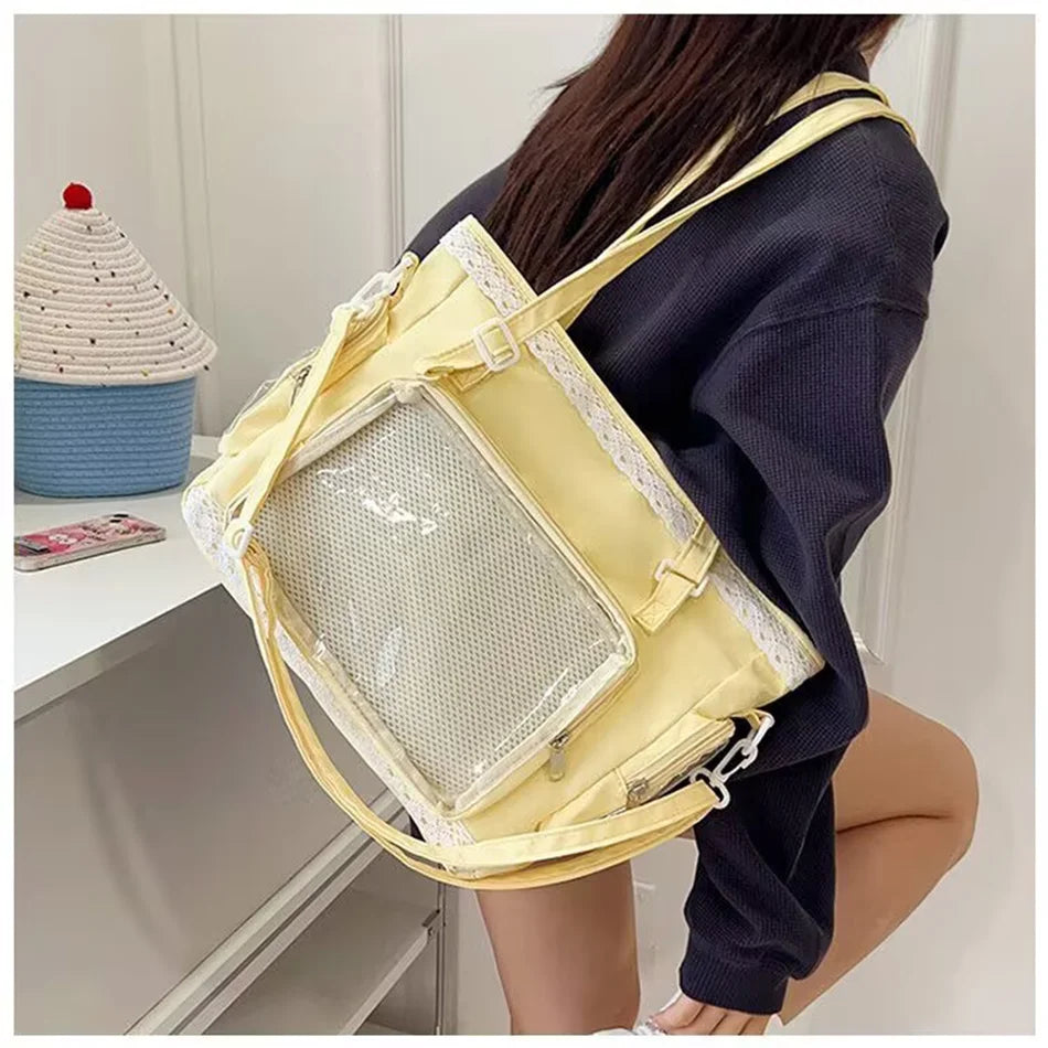 Veltora Ballet Girl large appetite Itabag featuring Japanese two-dimensional design, single shoulder crossbody style, suitable for women.