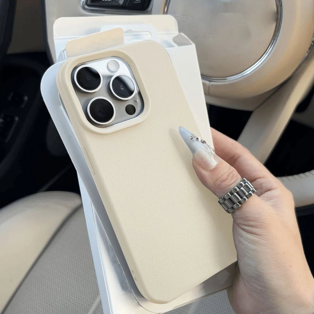 Veltora leather phone case for iPhone 17 Pro Max, 16, 18 Pro Max, 13, 11, 15, 14 Plus, 12, and 17 Air with shockproof TPU cover