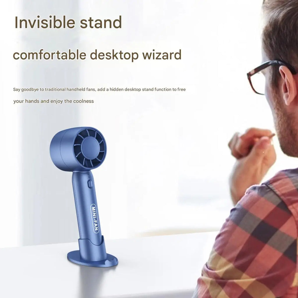 Veltora Turbo handheld small fan with USB charging, lightweight portable design, and long-lasting battery, ideal for outdoor use