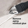 Veltora 5-in-1 silicone scraper and grout remover tool for caulking, cracks, and adhesive removal with ergonomic handle.