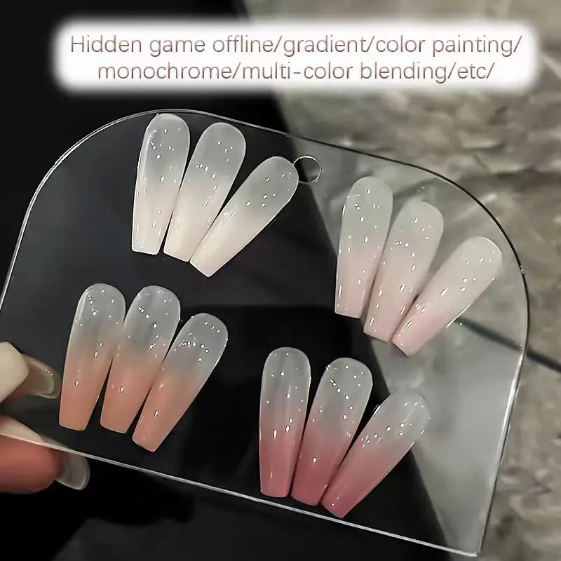 Veltora Four in One Patting Glue in nude, with four color options, used for gradient printing and powder applications.