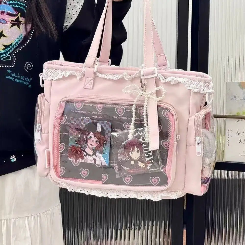 Veltora Ballet Girl Large Appetite Itabag featuring Japanese two-dimensional design, single shoulder crossbody style, ideal for women.
