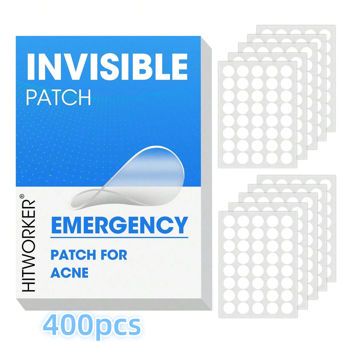 Veltora 180/360pcs invisible acne veneer lump stickers for pore cleansing, oil removal, and skin smoothing on facial skin.