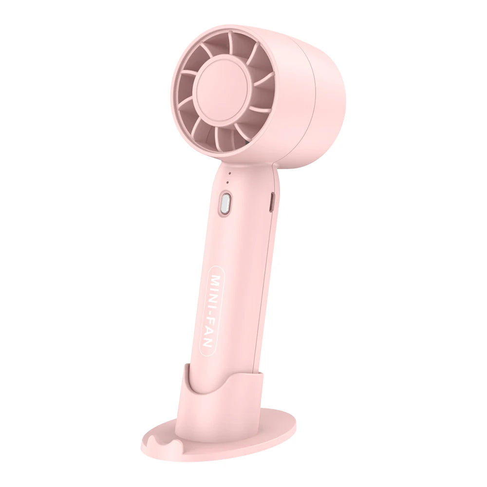 Veltora Turbo handheld small fan with USB charging, portable lightweight design, suitable for outdoor use with long-lasting battery.