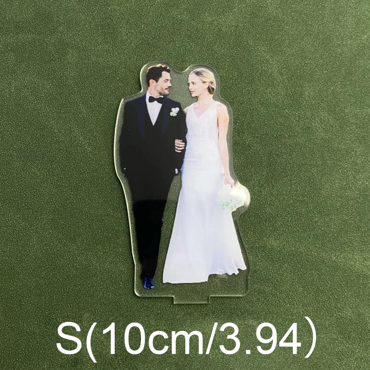 Veltora custom acrylic wedding human desktop standees, personalized character standees for wedding decor, 1/2/5 pieces