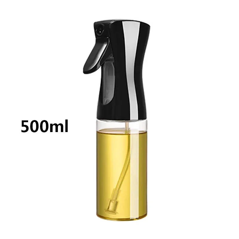 Veltora oil spray bottle for baking and cooking, 200/300/500ml plastic olive oil and vinegar sprayer with oil brush attachment