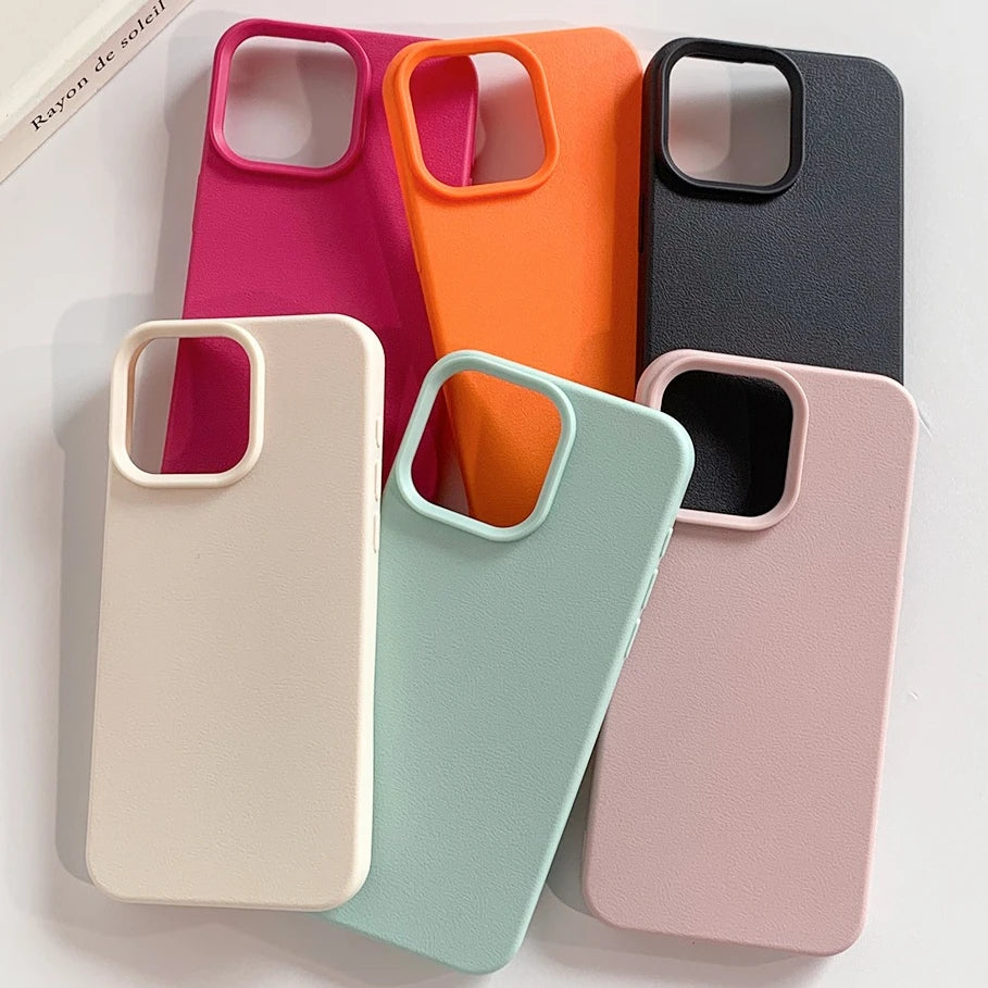 Veltora leather phone case for iPhone 17 Pro Max, 16, 18 Pro Max, 13, 11, 15, 14 Plus, 12, and Air models, shockproof TPU cover