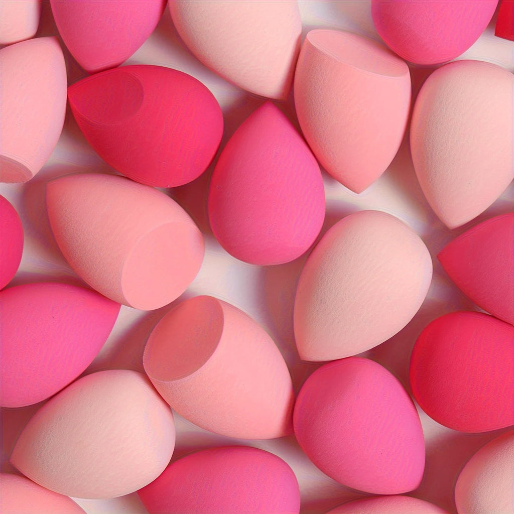Veltora 7 or 18-piece makeup sponge set with egg-shaped beauty blenders for liquid, cream, and powder makeup application.