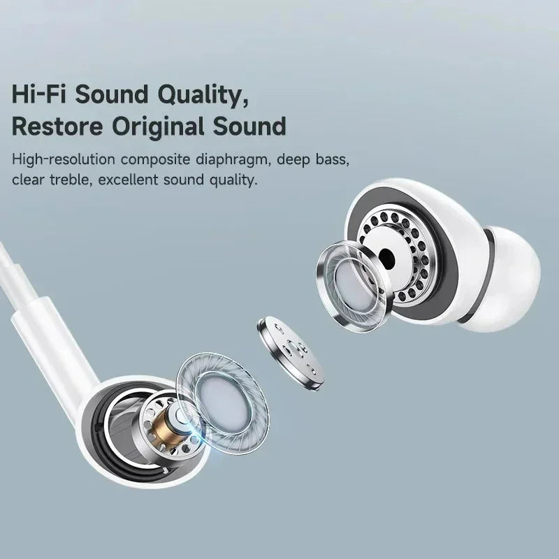 Veltora wired in-ear earphones with lightning connector for Apple iPhone 14 Pro Max, 13, 12, 11, Mini, X, XS, XR, SE, 6, 7, 8 Plus.
