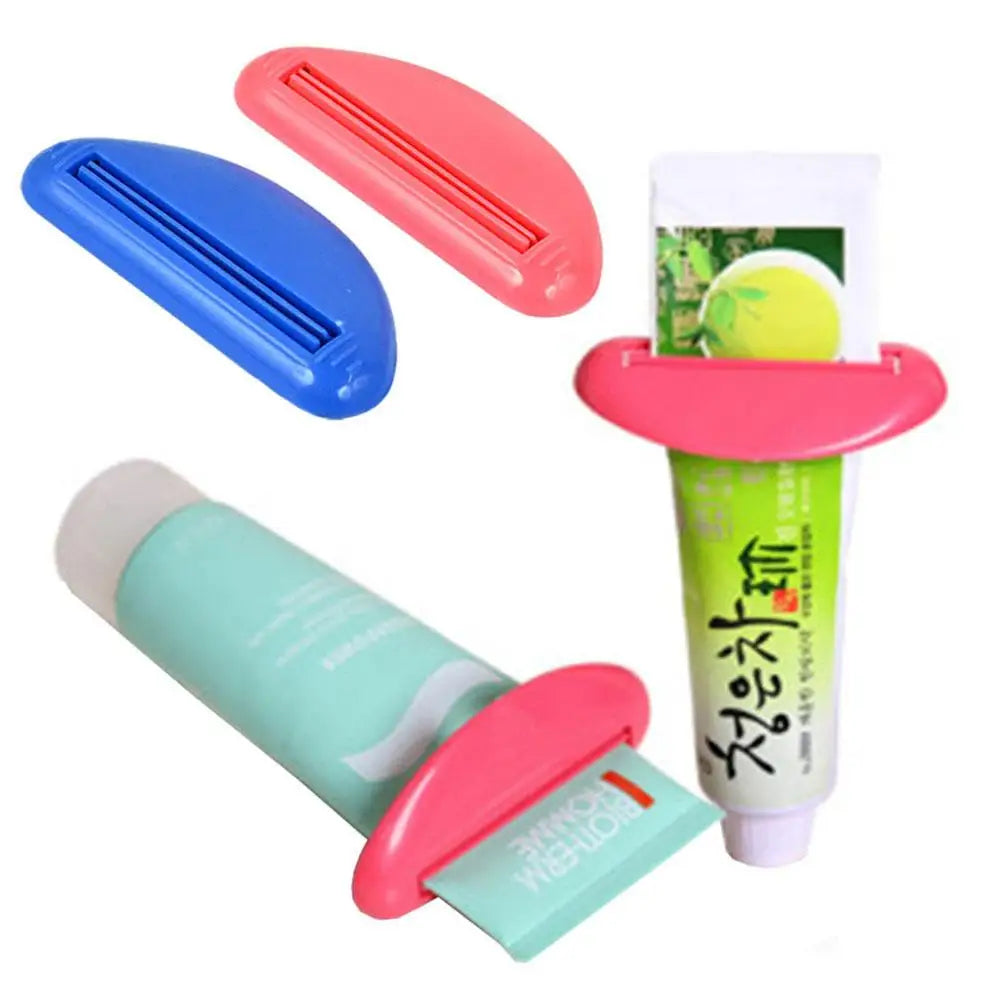 Veltora manual toothpaste dispenser and squeeze clip, bathroom cream tube squeezer for easy paste extrusion.