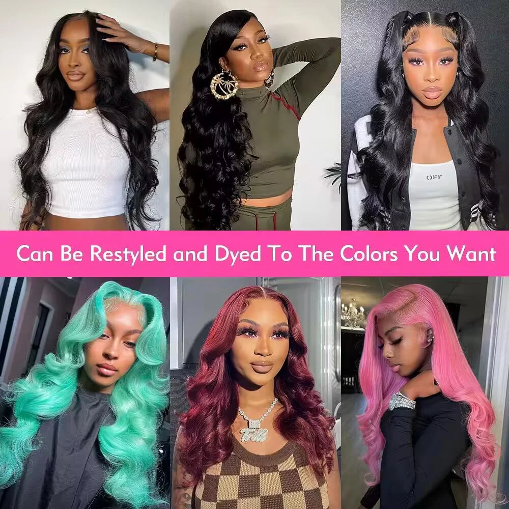 HD transparent 13x4 lace front wig by Veltora with body wave style, pre-plucked 360 lace frontal, human hair, 200 density.