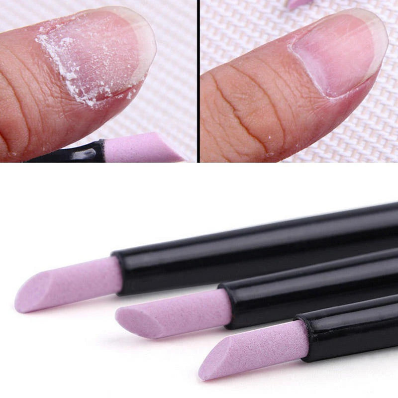 Veltora nail art quartz grinding pen and cuticle scissors for removing dead skin and shaping nails in manicure tools set