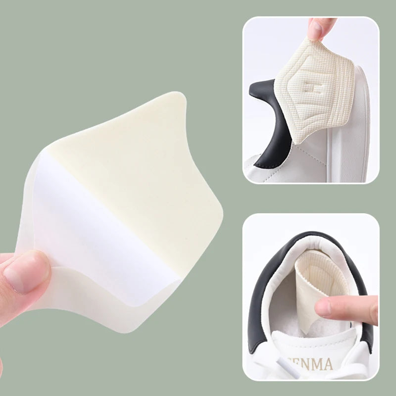 Veltora insoles patches with heel pads, adjustable size, antiwear cushioning for sport shoes, back stickers, 6 pairs/12 pieces