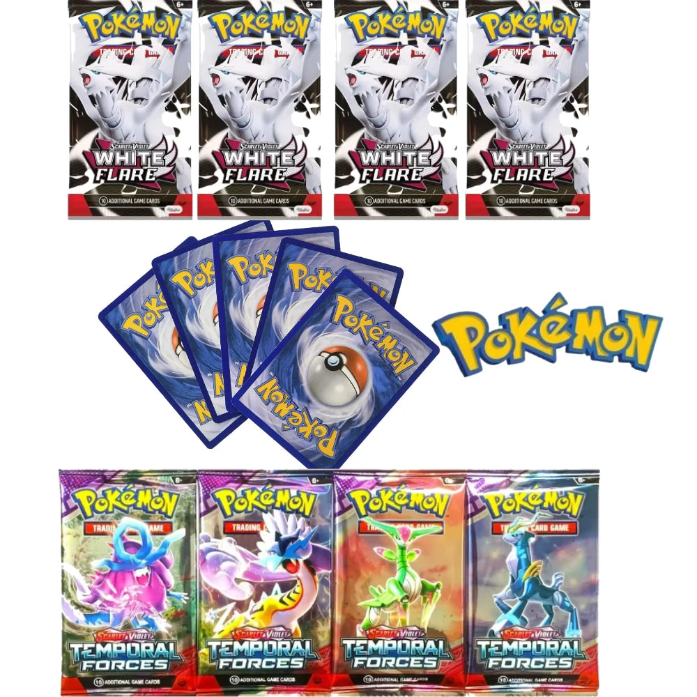 Set of 40 Veltora Pokémon Card Prismatic 151 Evolutions booster pack with colorful trading cards from the Pokémon card game.
