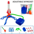 Veltora kids outdoor rocket foot pump, air-powered soaring rocket launcher toy for children, fun outdoor game and gift