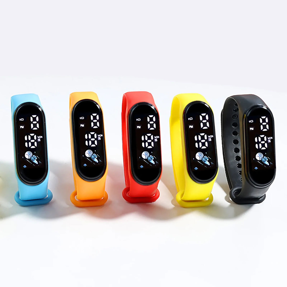 Veltora Kawaii kids' smartwatch with waterproof silicone strap, digital display, suitable for boys and girls, outdoor sports watch