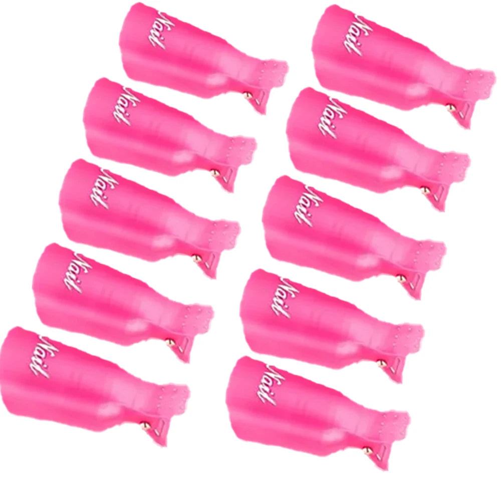 Veltora nail soak-off clip cap set with cotton pads, file, pusher, and removal tools for gel polish removal and manicure care
