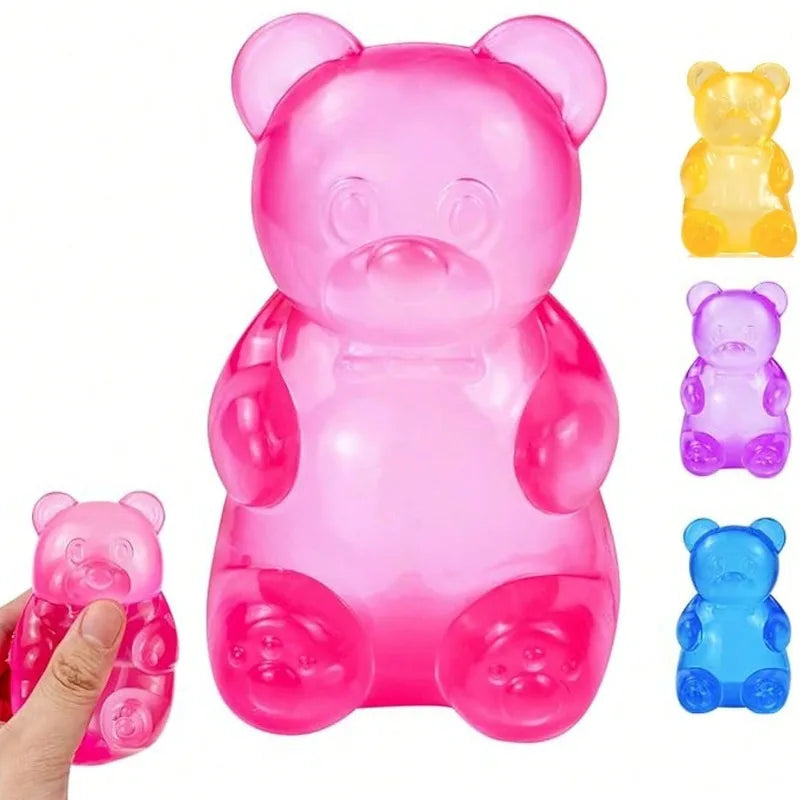 Veltora NEEDOH soft gummy bear fidget toy made of TPR, sensory stress relief squeeze toy for kids, birthday party gift