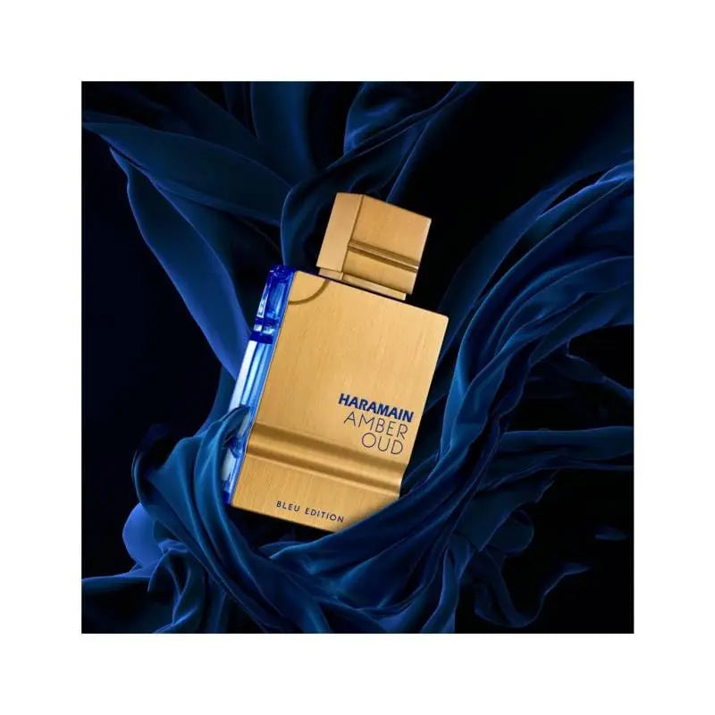 Veltora Al Haramain Amber Oud Blue Edition Eau De Parfum 60ml unisex Arabian fragrance with a blue bottle and elegant design.
