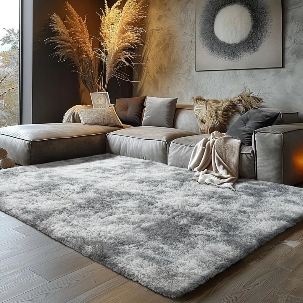 VIKAMA Ultra-Soft Puffy Rug by Veltora, plush indoor bedroom and nursery floor mat with cozy, fluffy texture and vibrant color.