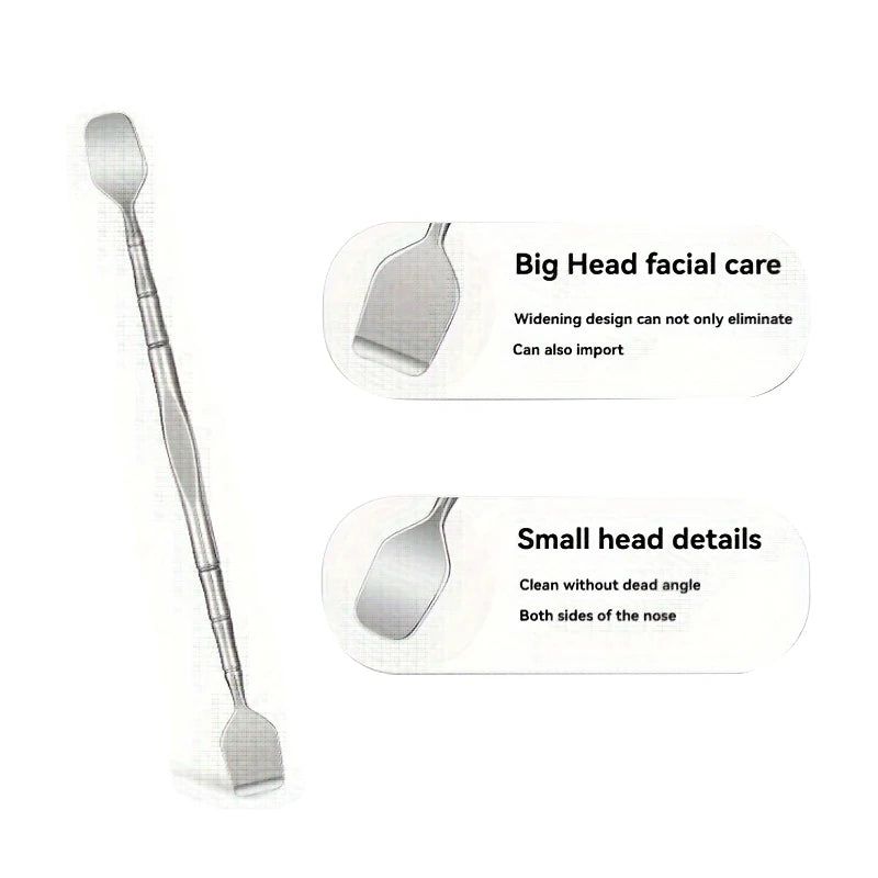 Veltora double-ended blackhead remover tool with facial pore cleaner, exfoliator, and massage tip for smooth skin.
