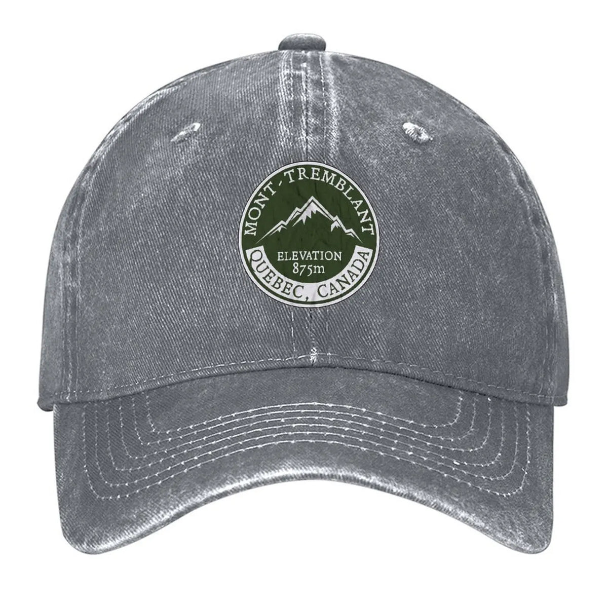 Veltora men's baseball cap featuring Mont Tremblant Canada Skiing Quebec theme, tactical style, suitable for beach or casual wear.