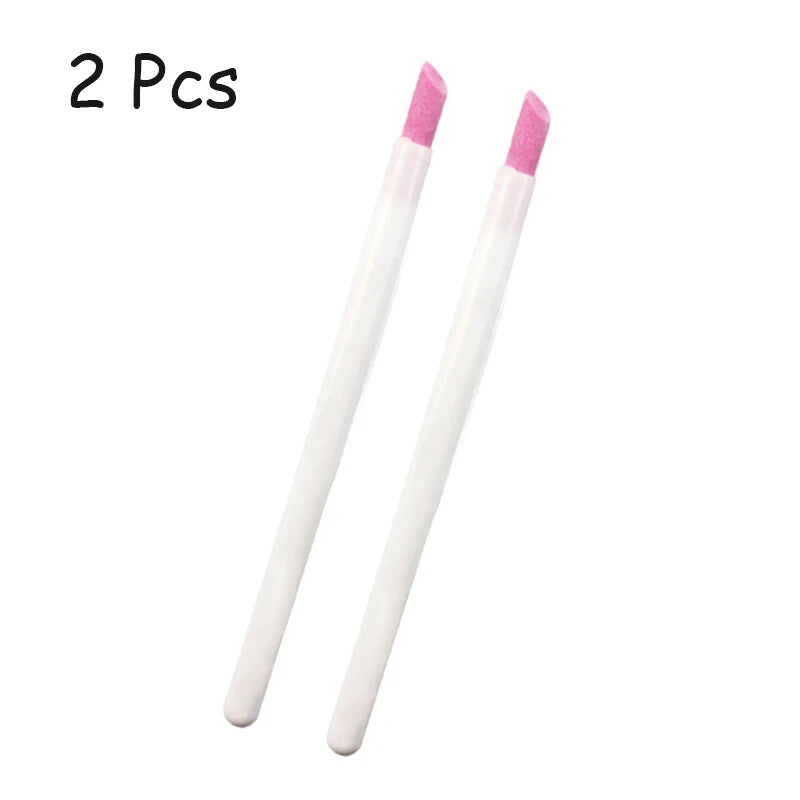 Veltora 1/5PC nails art quartz grinding pen and nail cuticle scissors for dead skin removal and UV gel polish manicure tools