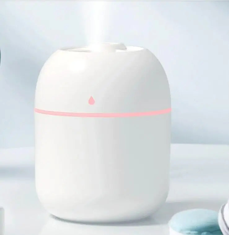 Veltora 250ML USB mini air humidifier and aroma diffuser with LED color lamp, ultrasonic mist maker for home or car use
