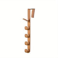 Veltora plastic bedroom door hanger clothes rack with hooks for bags and purses, over-the-door home storage and organization.