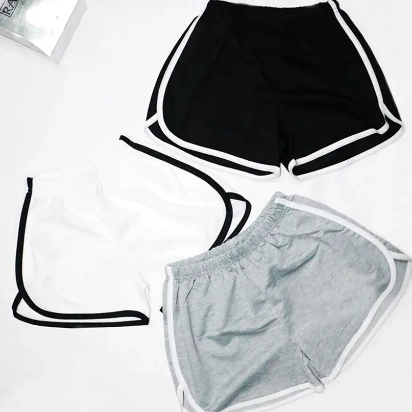 Veltora women's elastic shorts, loose fit, quick-drying fabric, ideal for running, fitness, and summer leisure activities.