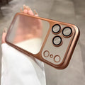 Veltora luxury nano matte translucent iPhone case with air lens protection for iPhone 13-18 Plus and Pro Max, matte backplate cover