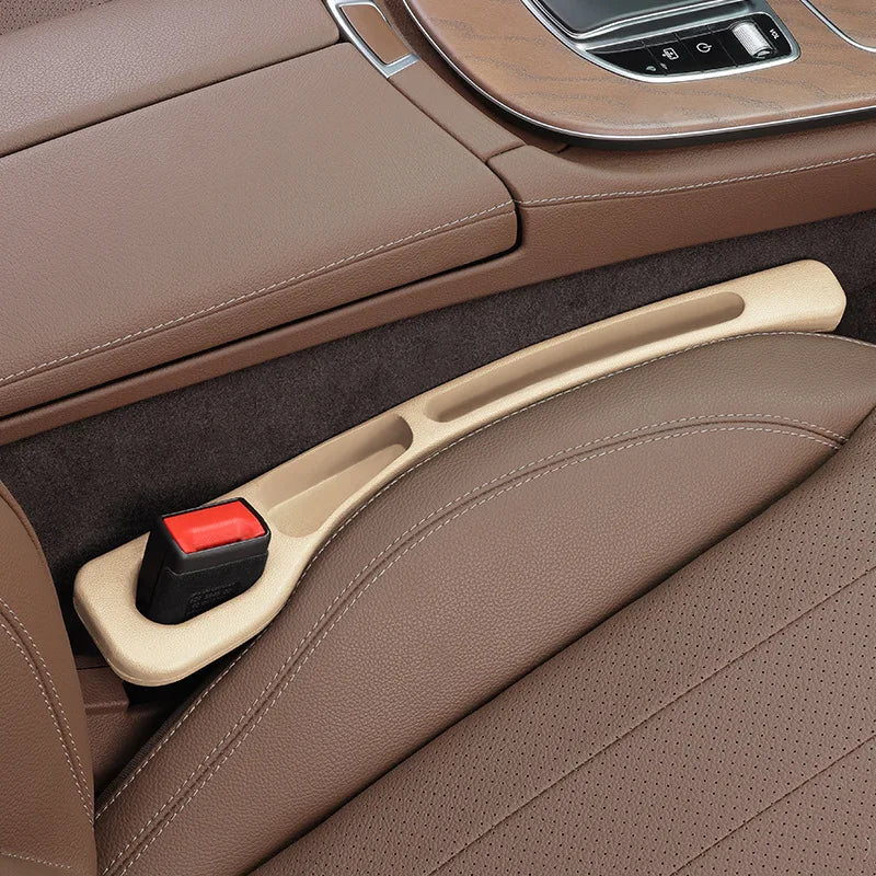 Veltora 2-pack car interior accessories including seat gap plug, anti-leak strip, and multi-functional storage box for vehicle organization