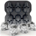 Veltora 4-cup silicone ice cube mold tray with Halloween skeleton design for making shot glasses, ideal for summer cocktails and parties.
