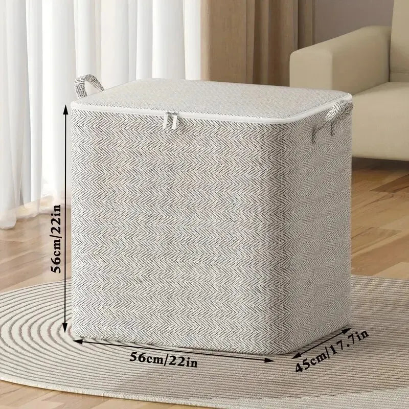 Large capacity Veltora non-woven storage bag for quilts, clothes, and toys, ideal for closet and wardrobe organization.