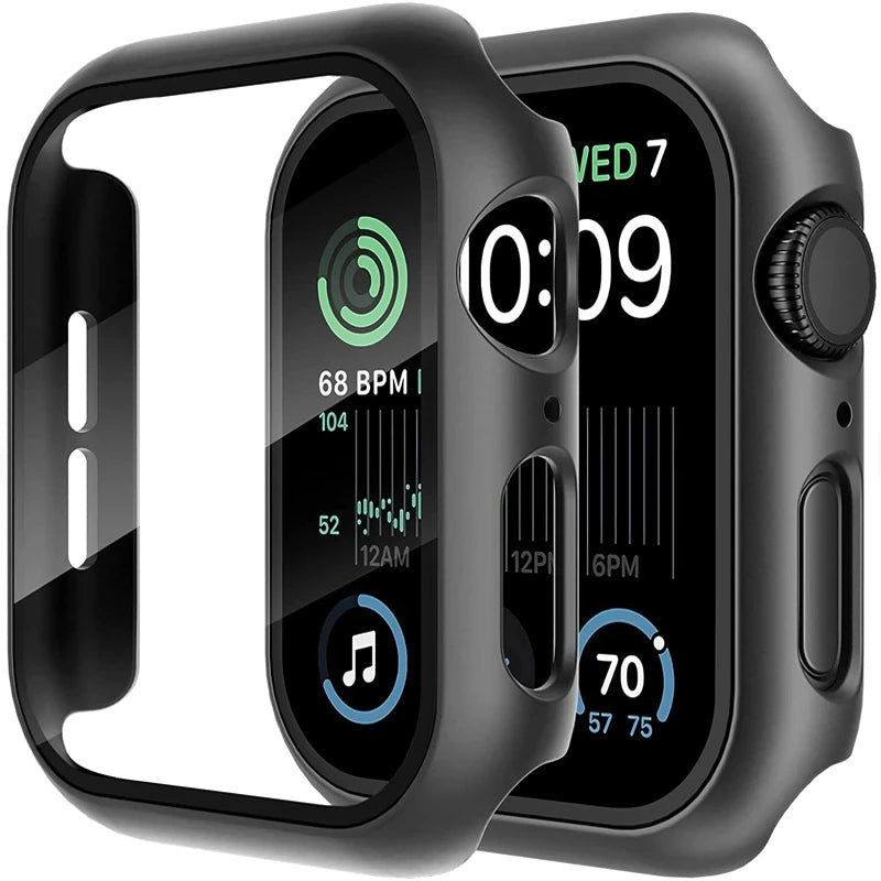 Veltora glass and cover for Apple Watch Series 9, 8, 7, 6, SE, and 5; screen protector for 38mm to 44mm models.