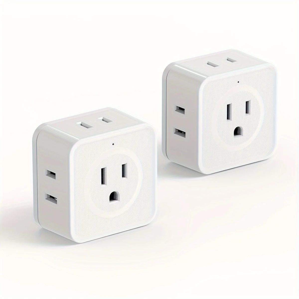 Veltora 5-way multi plug outlet extender with wall outlet splitter, compact electrical power strip for travel, home, office, dorm use