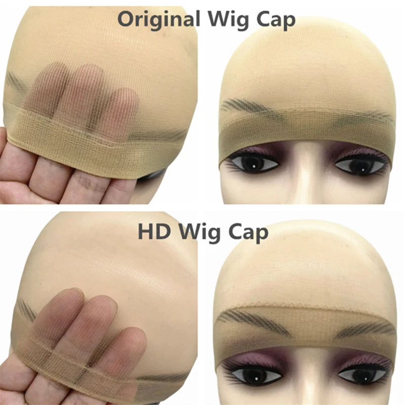 Veltora ultra-thin HD sheer wig caps for women, invisible stocking and lace front wig accessories, shown in the image.