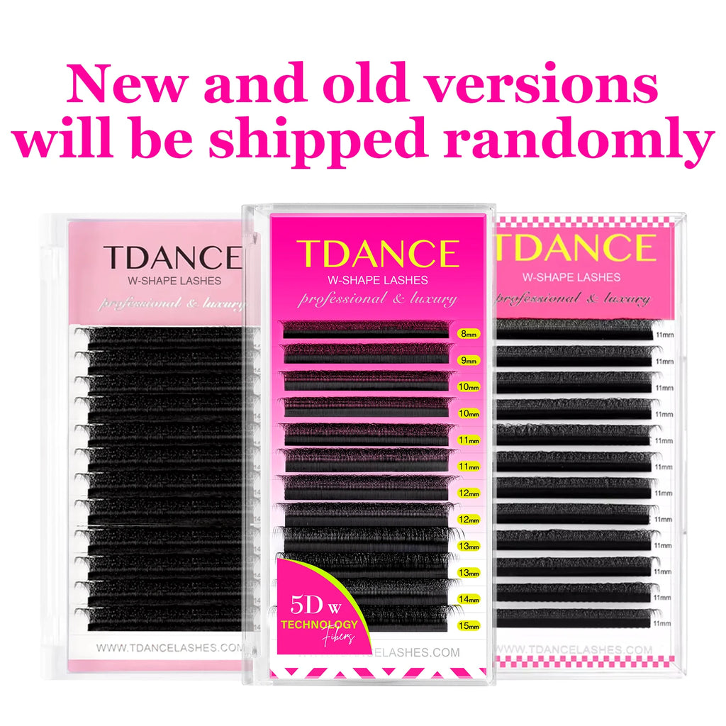 Veltora TDANCE 3D 4D 5D 6D premade eyelash extensions with W style faux mink, soft natural volume blooming lashes