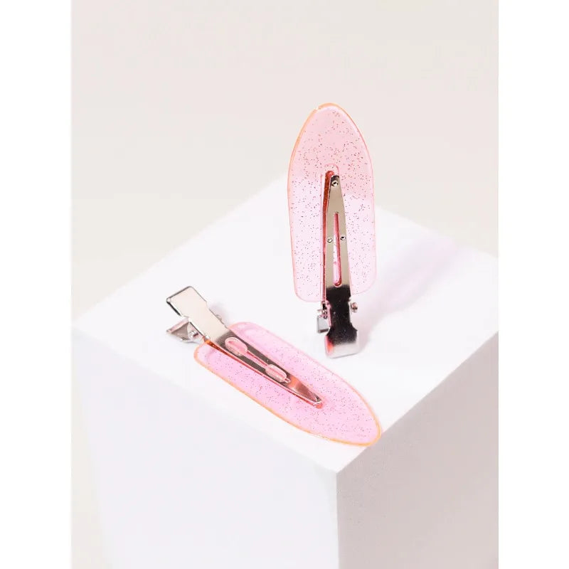 Set of 10 Veltora seamless transparent hair clips for girls, perfect for styling, makeup, and securing wigs or real hair.