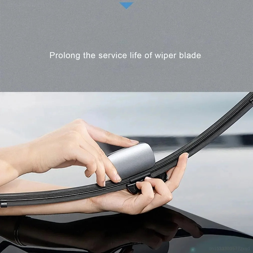 Veltora car windshield wiper repair tool for rain wing auto blades, portable wiper refurbishing and scratch removal on windshield.
