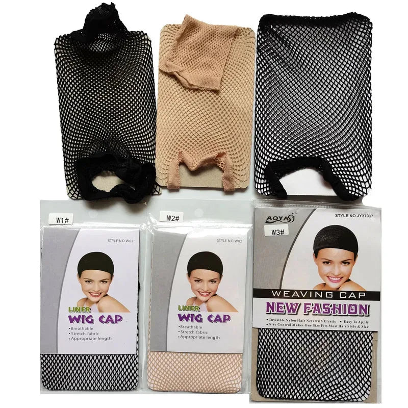 Stretchable nylon hair net by Veltora, fashion mesh wig cap for women, ideal for wig making and hair styling.