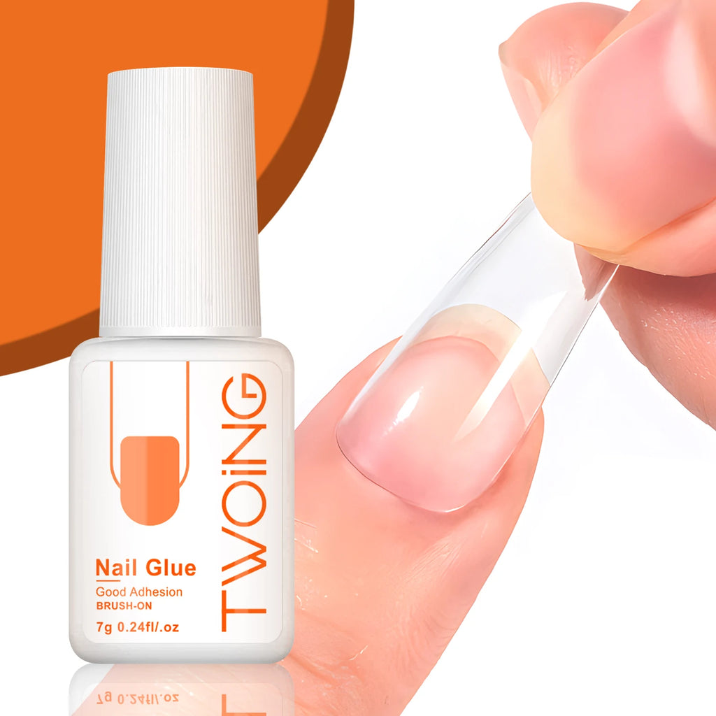 Veltora 7g super strong nail glue for false nail tips, acrylic and press-on nails, with a clear adhesive for long-lasting bond