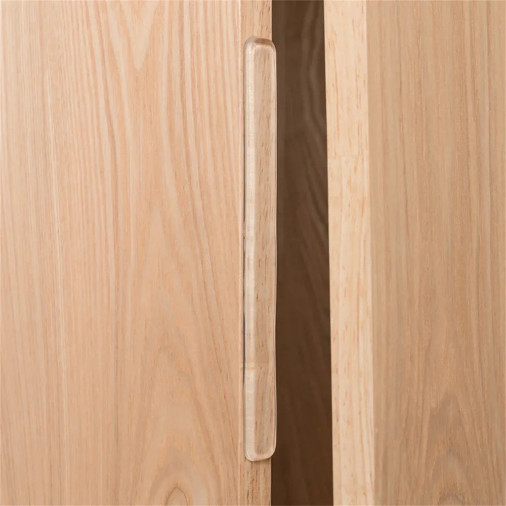 Veltora clear self-adhesive silicone bumpers for walls, furniture, refrigerator doors, and cabinets, providing anti-crash protection.