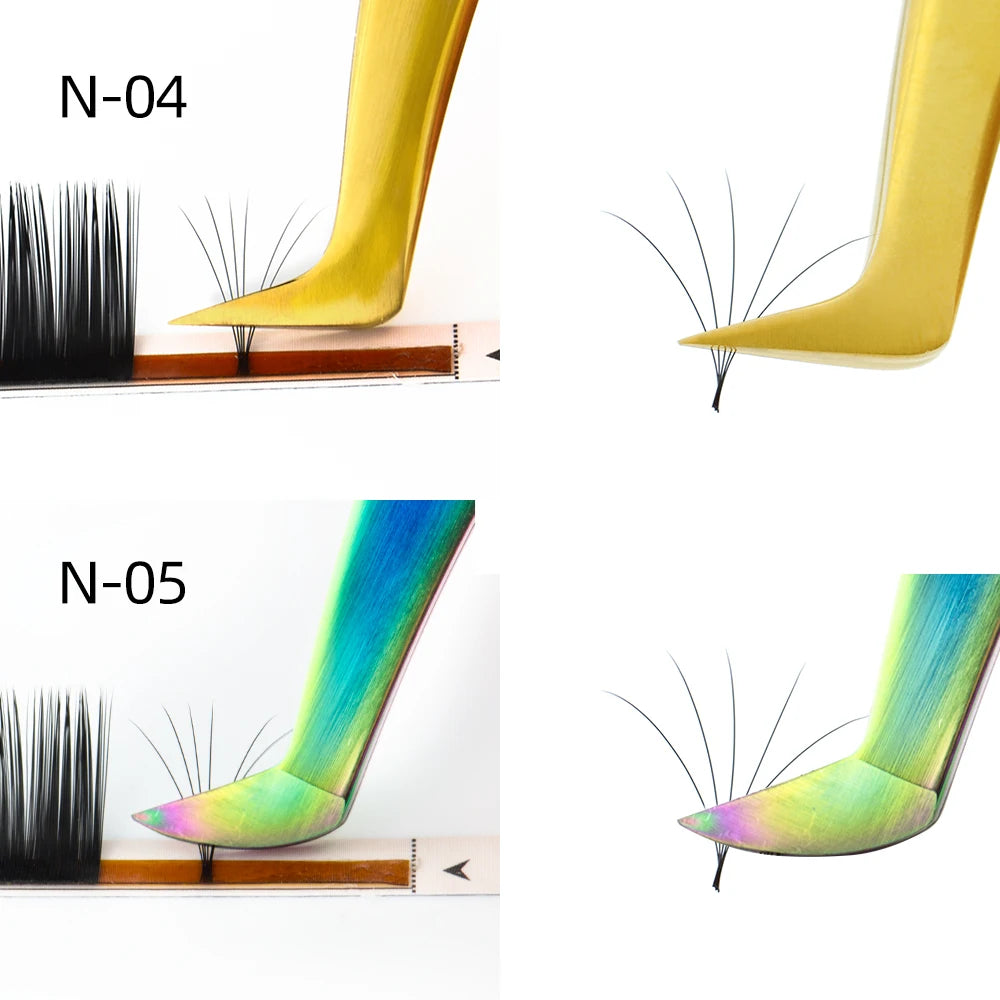 Veltora Nagaraku stainless steel eyelash extension tweezers with 3D accurate clip for precise eyelash application.