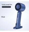Veltora Turbo handheld small fan with USB charging, lightweight portable design, desktop stand, long-lasting battery, ideal for outdoor use