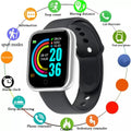 Veltora smartwatch for men and women with digital display, fitness tracking, message notifications, and adjustable strap.