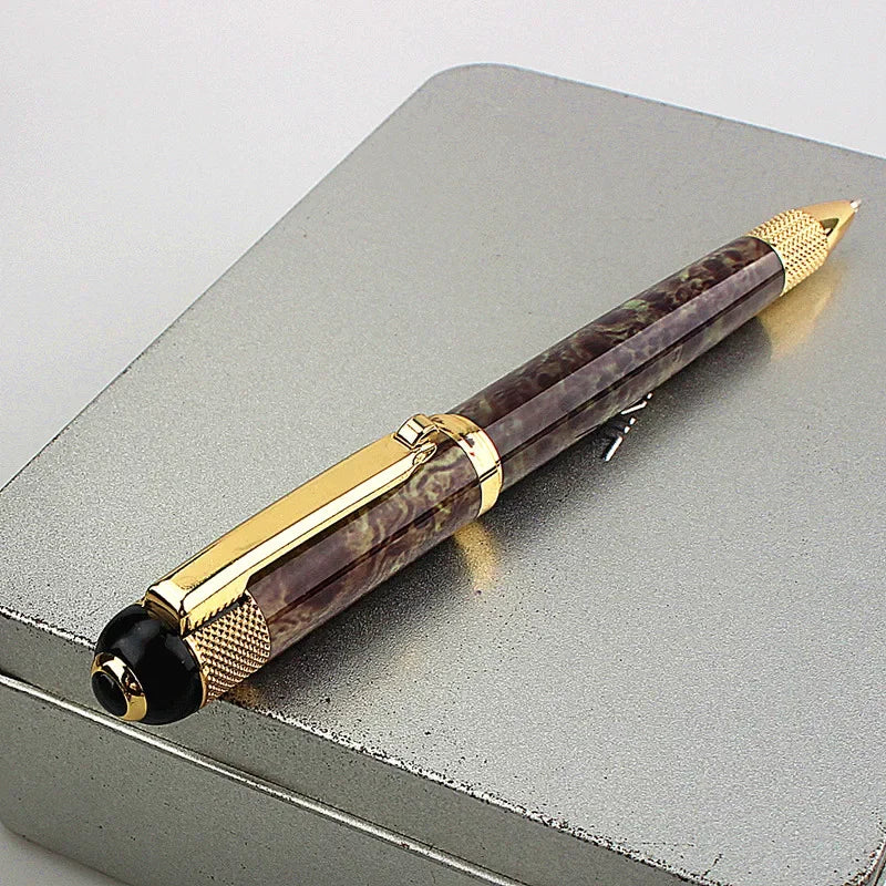 Veltora luxury metal ballpoint pen with heavy feel, sleek design, suitable for school, office, and signature writing.