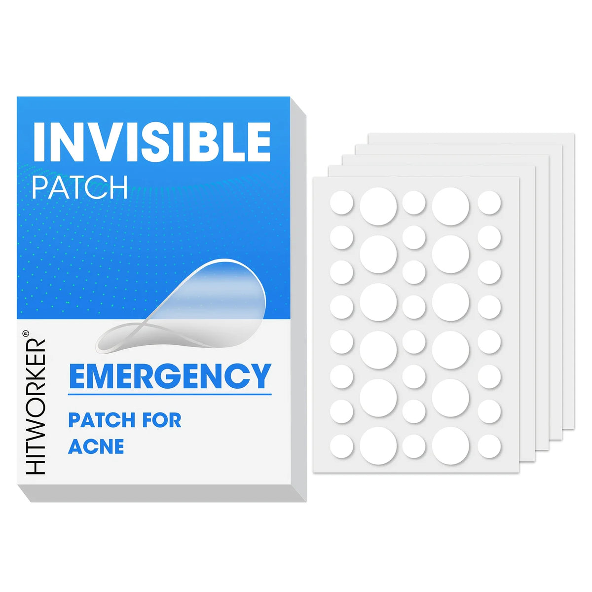 Veltora acne veneer stickers for pore cleansing, oil control, and skin repair, shown in a box with multiple clear adhesive patches.